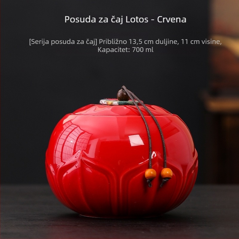 Celadon keramička posuda za čaj, velika hermetična posuda za čaj s prilagođenim logotipom, premium dar