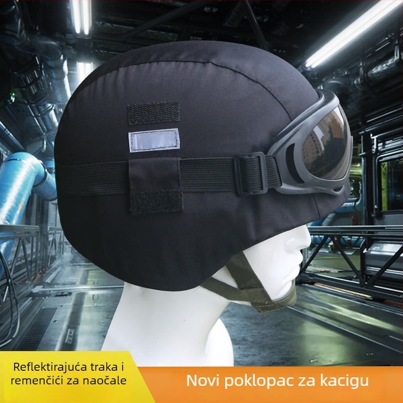 Navlaka za kacigu Kevlar, kamuflaža, M19/M88, taktička, s reflektirajućom naljepnicom