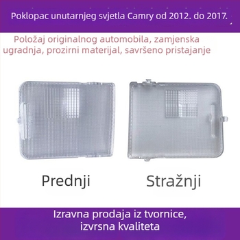Toyota Camry unutarnje osvjetljenje — poklopac lampe za čitanje, plafonska svjetiljka, kućište svjetla za kartu, poklopac svjetla stražnje sjedalice