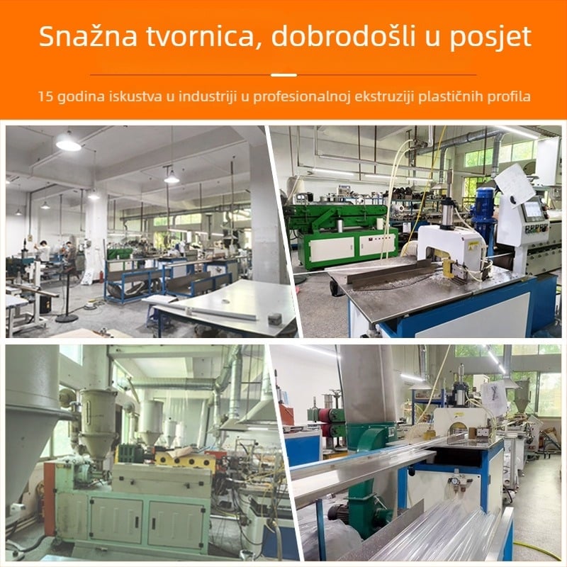 PC dvobojno prozirni abažur za LED, plastično kućište, kompletan set dodataka za abažur