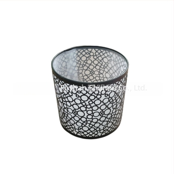 Lampshade od kovanog željeza za stolnu lampu, E27 veliki vijak, anti-odsjaj, moderni minimalistički stil za spavaću sobu