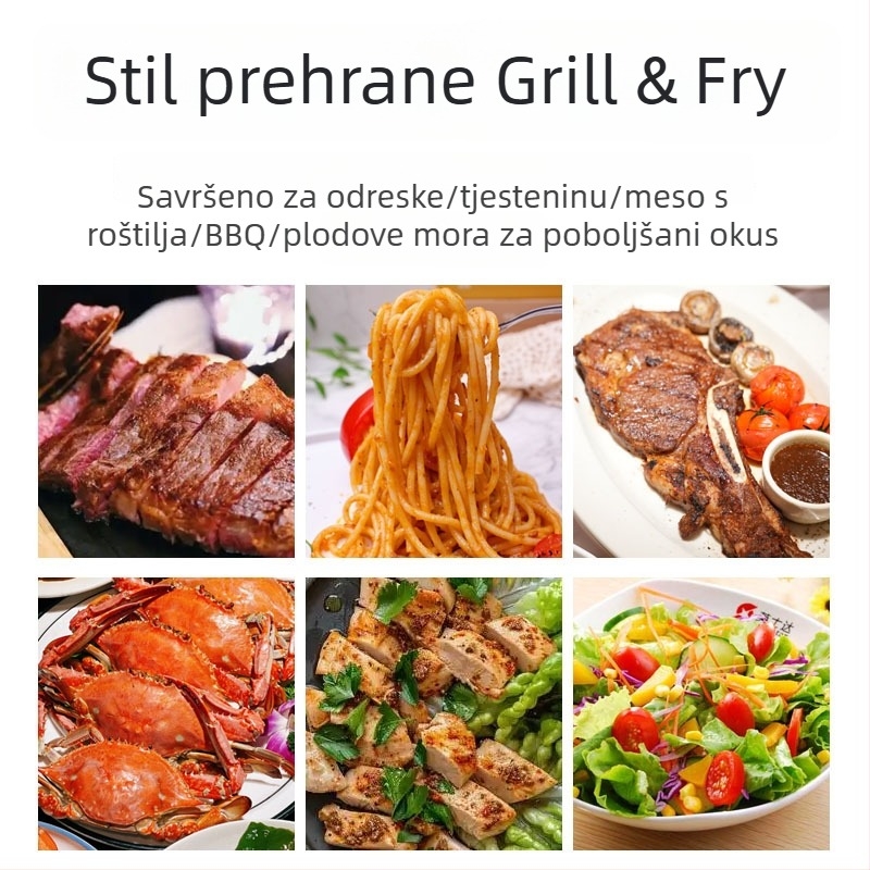 Mješavina morske soli i crnog papra s ugrađenim mlincem – začin za pileća prsa, biftek, povrće i salata