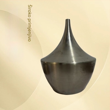 Ručno izrađeni abažur od kovanog željeza za stolnu lampu, oštr dizajn, dimenzije 240×305 cm