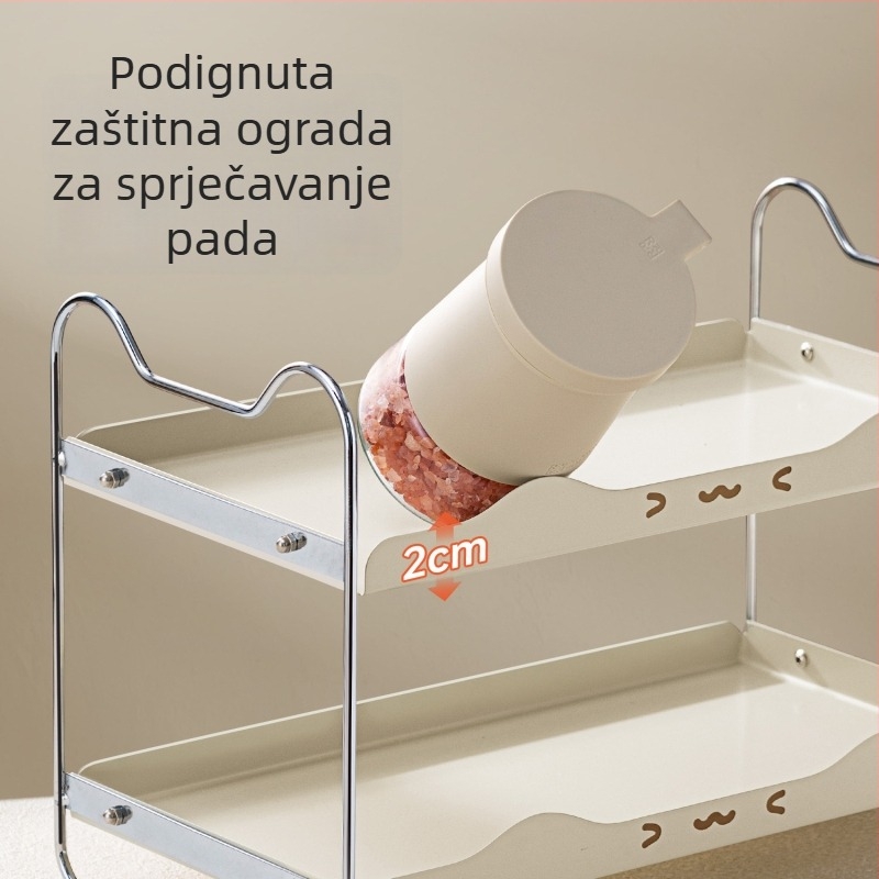 Kuhinjski regal za začine, višenamjenski organizator začinskih posuda na kuhinjskom pultu