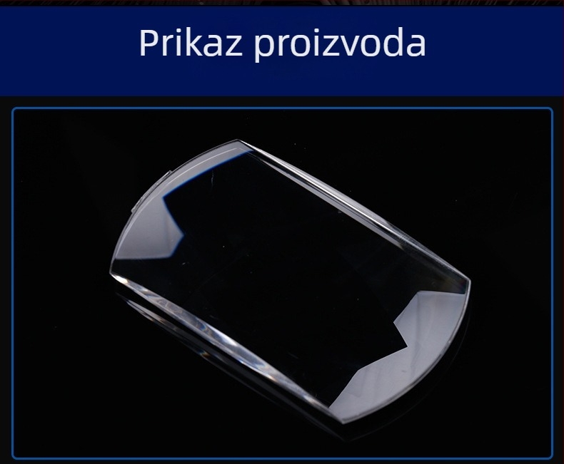 Bi-konveksna akrilna leća za projektor i eksperimentalnu opremu za fizičku optiku, prizma