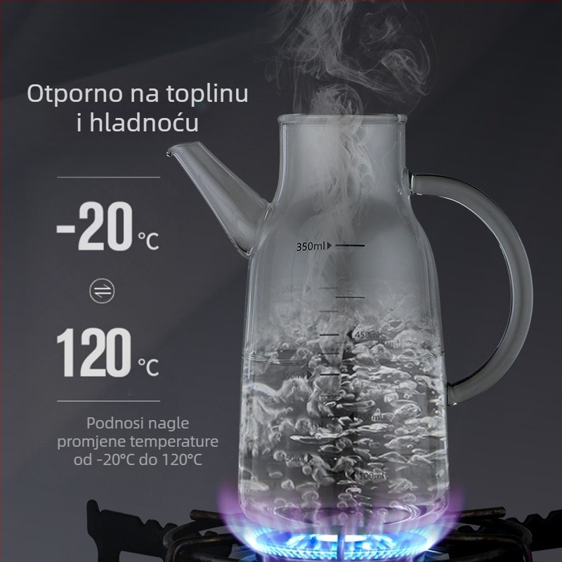 Staklena boca za ulje bez curenja, pogodna za sezamovo ulje, sojin umak i ocat, europski stil kuhinje