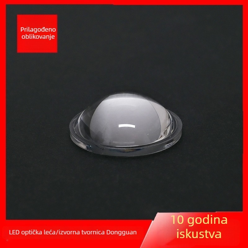 28 mm promjera optička leća, plano-konveksna fokusna leća sa rubom, za svjetla električnih vozila