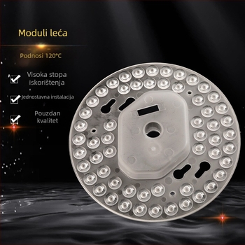 US standard LED stropna svjetiljka s modulom leće od 56 dijelova, kružna leća, unutarnje osvjetljenje, PC optička leća