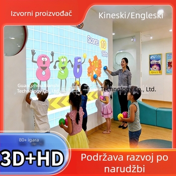 Interaktivni sustav projekcije all-in-one za igru s bacanjem lopti na dječjim igralištima