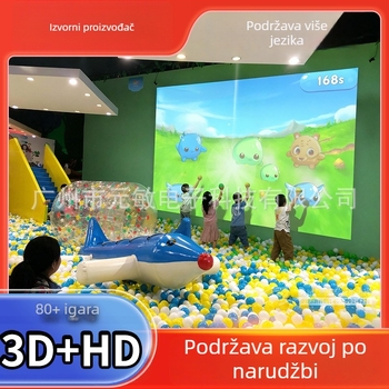 Interaktivni sustav projekcije all-in-one za igru s bacanjem lopti na dječjim igralištima