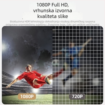 3D kućni projektor za dnevnu upotrebu - 1080p, 100-inčni projekcijski zaslon, 80W