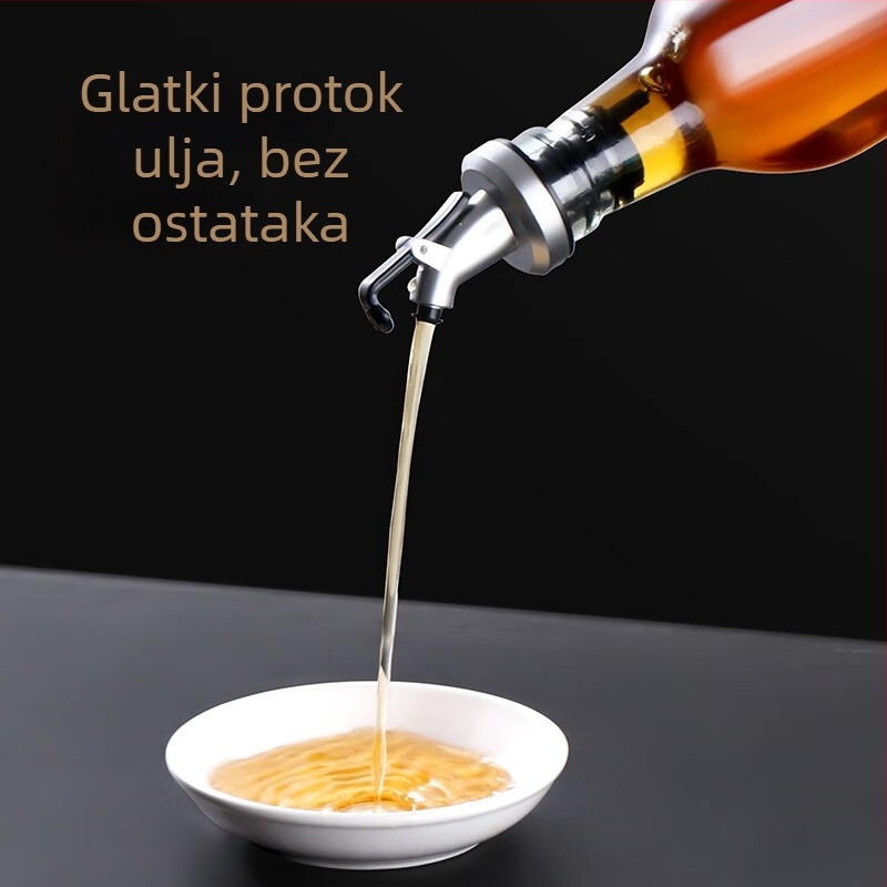 Staklena posuda za ulje i tekuće začine — boca za sojin umak i ocat, prašini otporna, moderan minimalistički dizajn