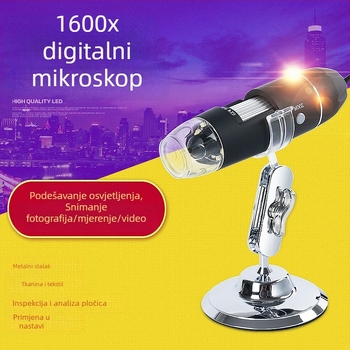 1600x USB digitalni mikroskop – ručni prijenosni mikroskop za održavanje i industrijsku inspekciju
