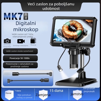 Novi mikroskop, pogodan za popravak matične ploče, inspekciju PCB, analizu minerala i promatranje novčića.