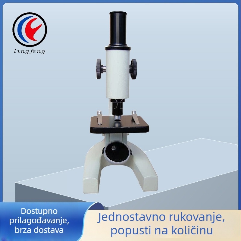Optički biološki mikroskop XSP-200X za nastavu, metalna konstrukcija, jednostavan za korištenje
