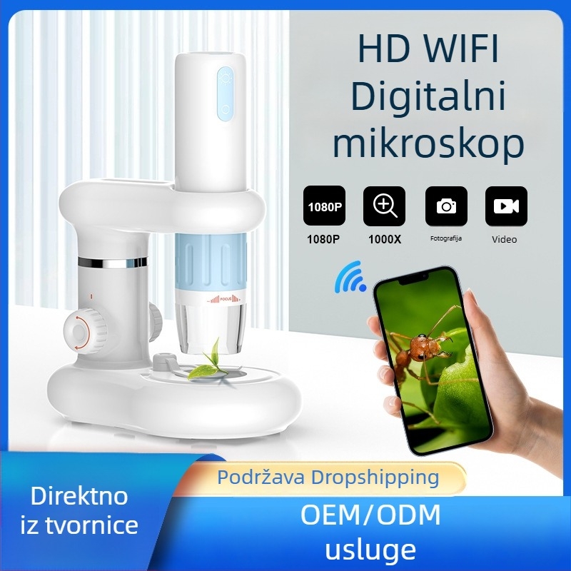 Prijenosni digitalni mikroskop s HD Wi‑Fi
