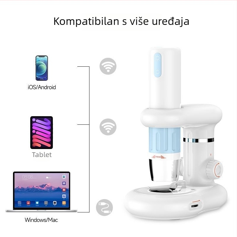 Prijenosni digitalni mikroskop s HD Wi‑Fi