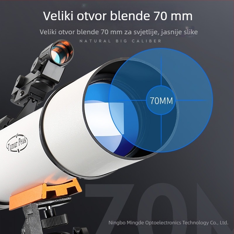 Model 70500: HD teleskop za astronomiju s velikim otvorom i niskim osvjetljenjem – profesionalno promatranje zvijezda, dar djeci