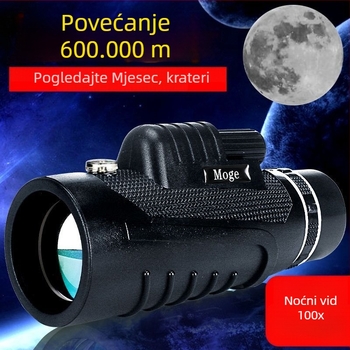 Monokularni teleskop, ručni, povećanje iznad 10x