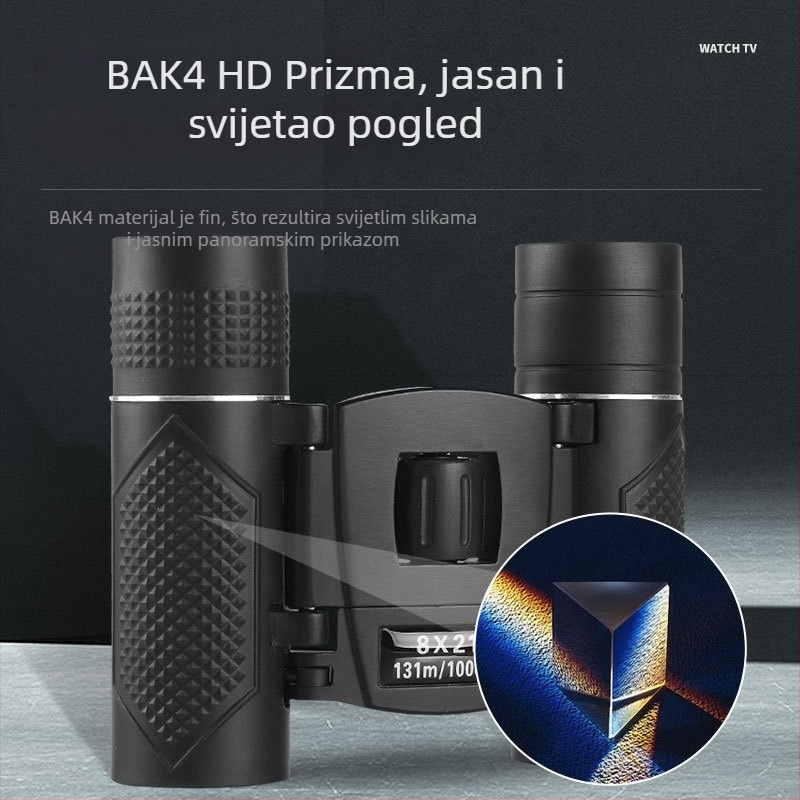 Nova 8x21 binokular s visokim uvećanjem i HD slikom, kompaktni za fotografiranje na otvorenom i koncerte, mini teleskop