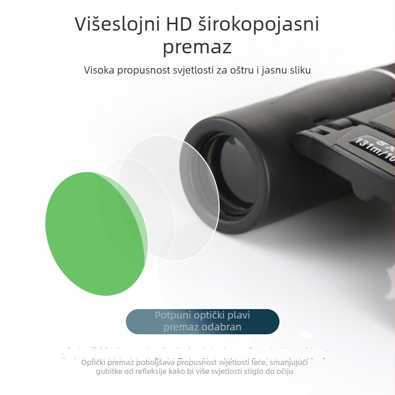 8x21 mini dvogled za vanjsku upotrebu s držačem za telefon