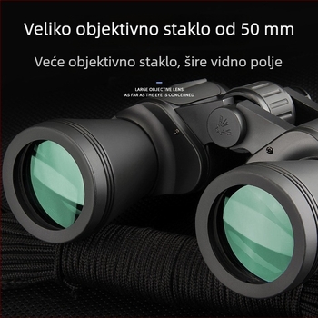 Binokularni dalekozor 10x50 s HD optikom i noćnim vidom, visoko povećanje