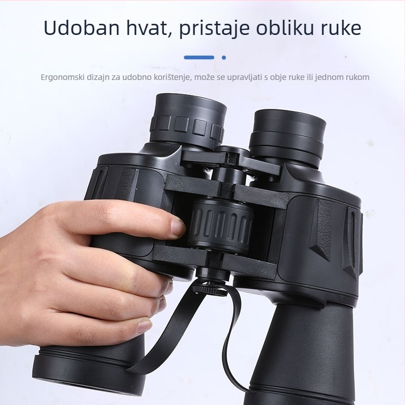 Binokularni dalekozor 10x50 s HD optikom i noćnim vidom, visoko povećanje