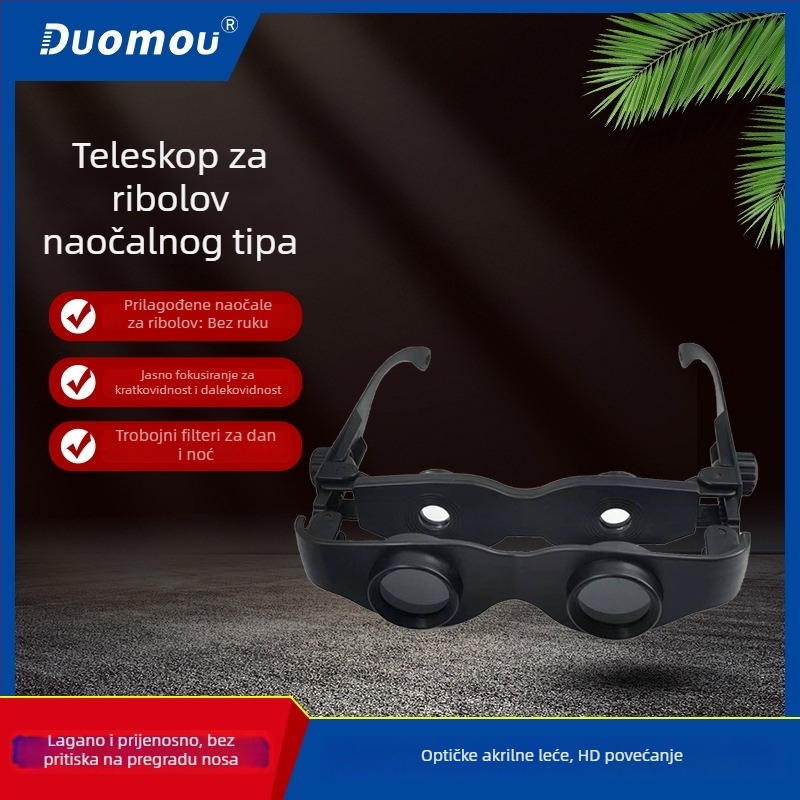 HD noćni teleskop za ribolov, visoko povećanje za bliski pregled, prenosiv za vanjsku upotrebu