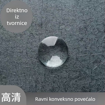 25 mm akrilna plastična optička leća, visoke rezolucije planokonveksna povećavajuća leća, znanstveni razred