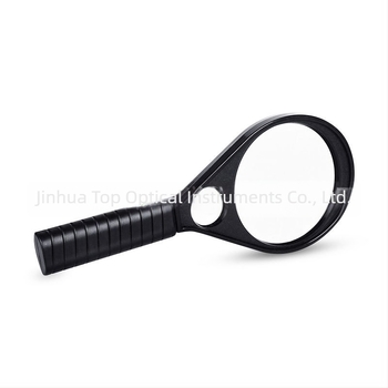 YJ7047 Ručna lupa za slide, 90 mm, plastična, crna, 5x/2x