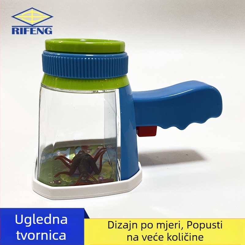 Ručna lupa za insekte s 5x povećanjem, HD fokus za promatranje, 3D povećalo, za vrt i vanjsku upotrebu