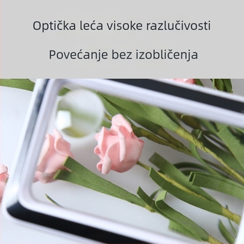 XT-1311 Prijenosno pravokutno povećalo sa 20 LED, USB punjenje, za čitanje starijima