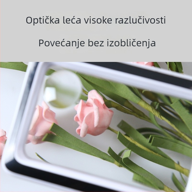 XT-1311 Prijenosno pravokutno povećalo sa 20 LED, USB punjenje, za čitanje starijima