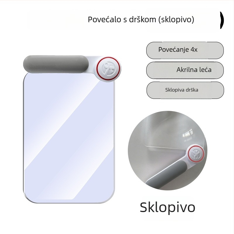 Ručna lupa s Fresnelovom lećom, visok stupanj uvećanja za čitanje, pogodna za djecu, učenike i starije osobe