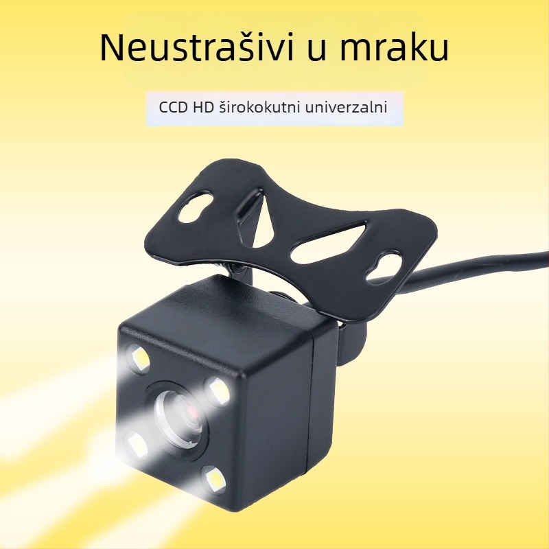 CCD stražnja kamera za automobile, široki kut gledanja, univerzalni nosač s 4/5 rupa, auto DVR s velikim zaslonom