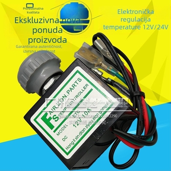 Elektronički termostatski prekidač za automobilsku klimu sa senzorom, univerzalna montaža, kontroler temperature