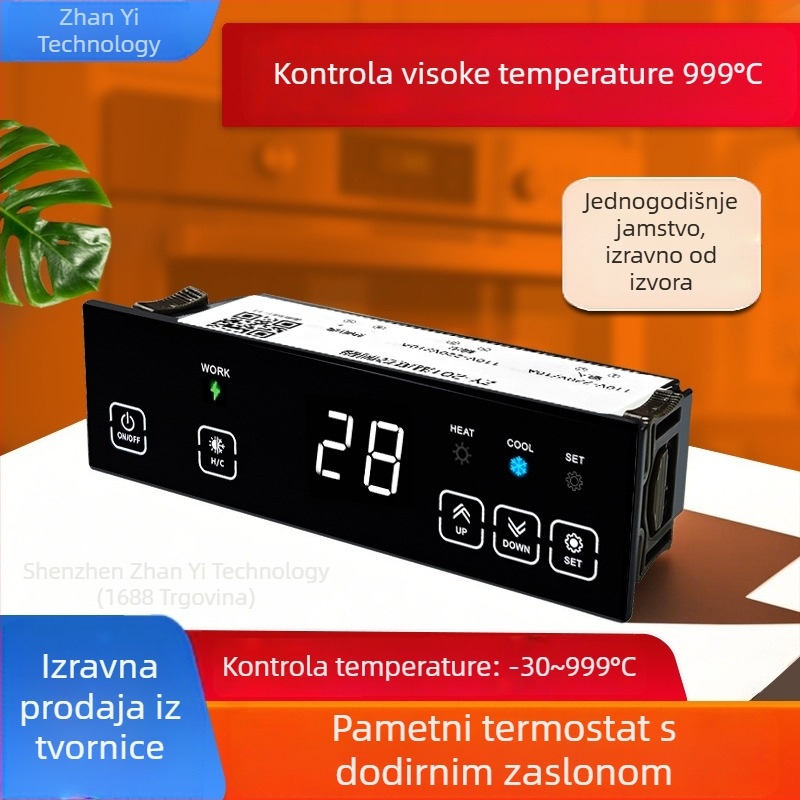 ZY-201 Inteligentni industrijski dodirni termostat za visoke temperature, 30A visoko snage termopar, visoko precizan upravljač temperature