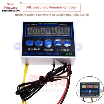 XH-W1411 Digitalni termostat s bijelim kućištem, zaslon s tri znamenke i regulator temperature W88