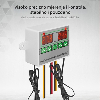 ST3012 Inteligentan regulator temperature s dvostrukim zaslonom i dvostrukim senzorima za hlađenje i grijanje