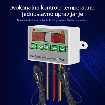 ST3012 Inteligentan regulator temperature s dvostrukim zaslonom i dvostrukim senzorima za hlađenje i grijanje