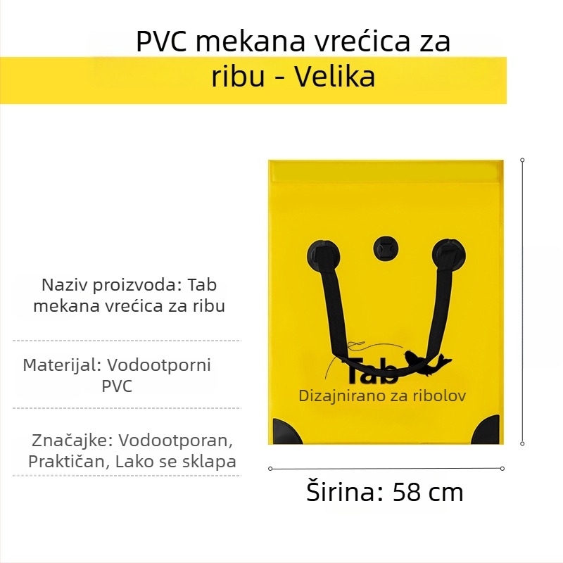 Višestruka torba za pohranu ribolovne opreme s prijenosnim pretincem za žive ribe