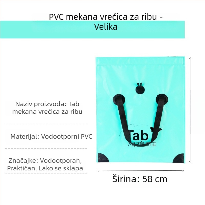 Višestruka torba za pohranu ribolovne opreme s prijenosnim pretincem za žive ribe