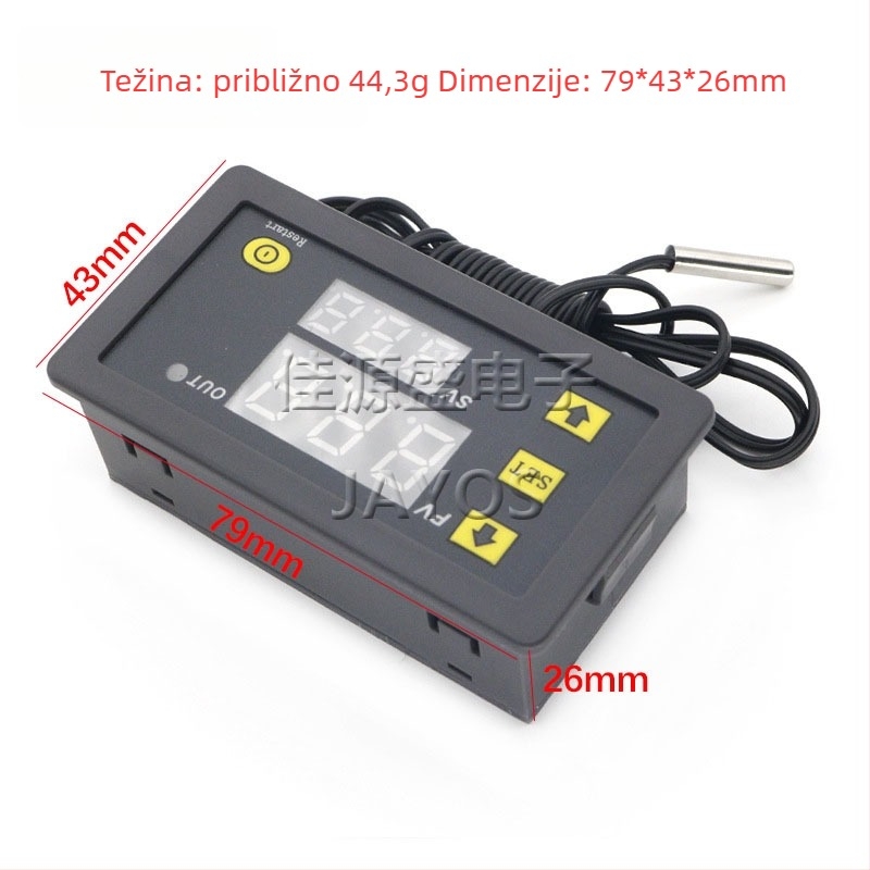 W3230 Visokoprecizni regulator temperature, modul digitalnog zaslona termostata, prekidač kontrole temperature, mini ploča za upravljanje temperaturom