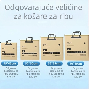 Sklopiva EVA torbica za ribe s integriranom zaštitom, vodootporna skladišna torba s ručkom