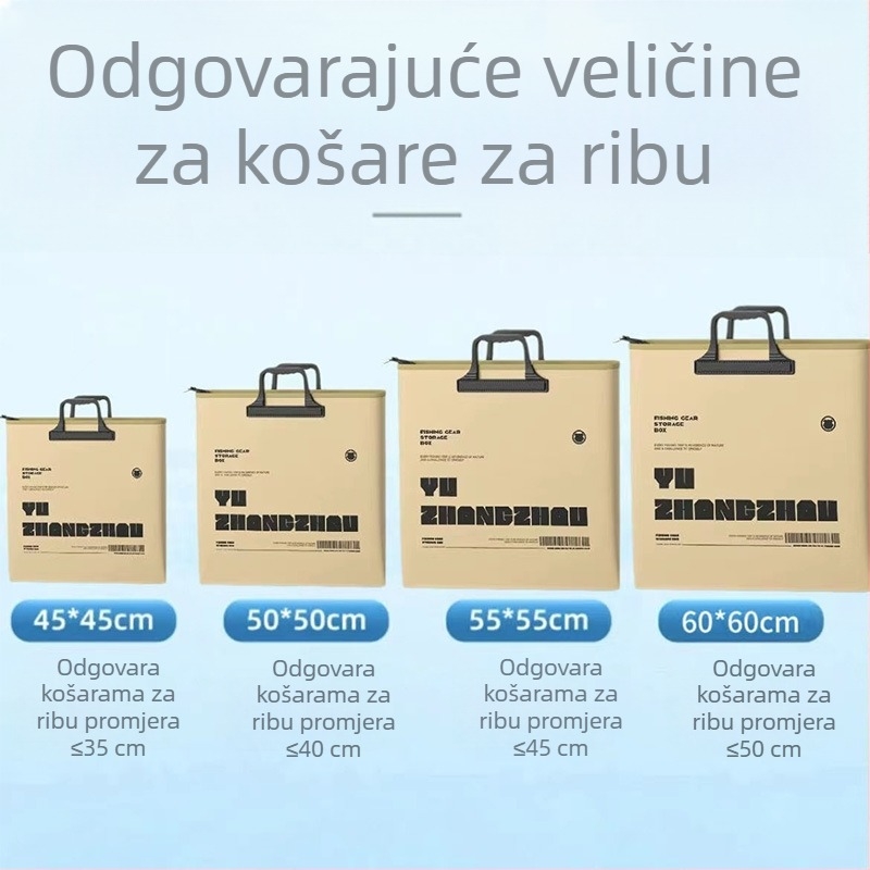 Sklopiva EVA torbica za ribe s integriranom zaštitom, vodootporna skladišna torba s ručkom