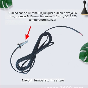DS18B20 temperaturni senzor s magnetskim pričvršćivanjem i digitalnim izlazom