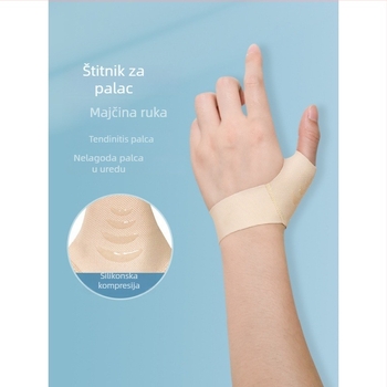 Orteza za palac i zglob s podrškom za tetive, za korištenje uz miš