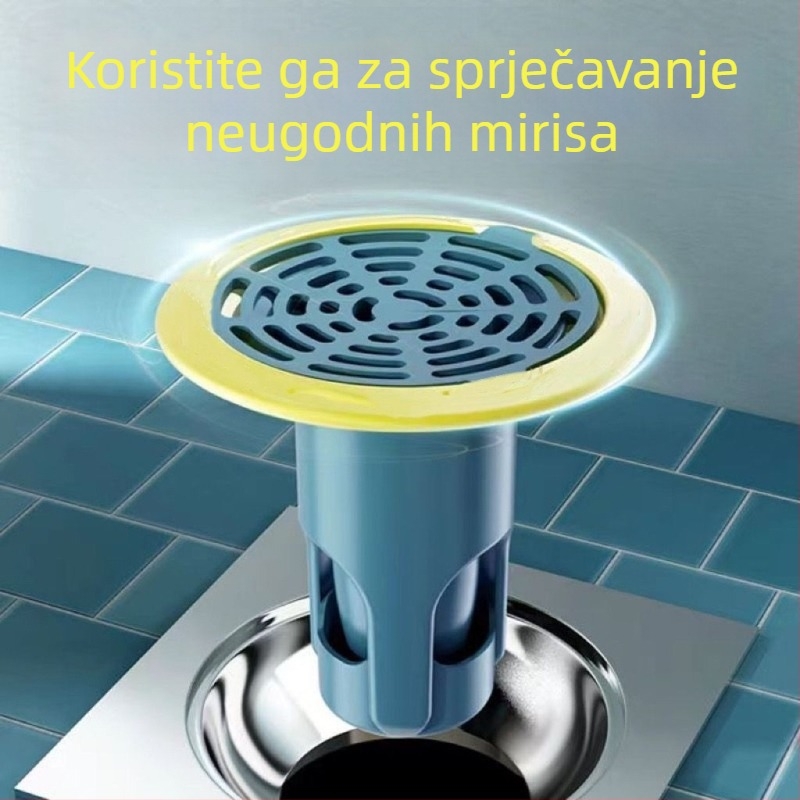 Poklopac za podni odvod u obliku metka – filtr protiv mirisa i insekata