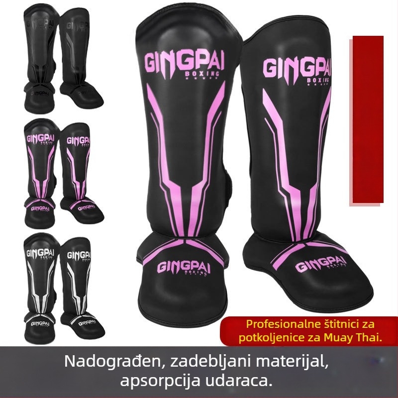 Lightning Legs štitnici za potkoljenicu i gležanj, Muay Thai, Taekwondo, Sanda i kickboxing