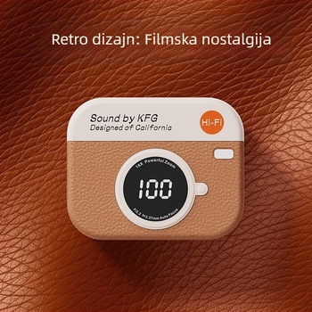 X73 Bežične slušalice s CCD retro dizajnom kamere, in-ear stil, privatni model, univerzalna kompatibilnost
